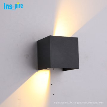 Home Decor Square 10W IP65 Étanche Led Up Down Applique Murale Extérieure